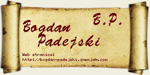 Bogdan Padejski vizit kartica
